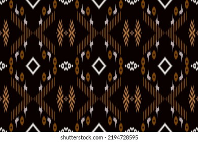 Abstract fabric design boho ikat African American art graphic decoration Aztec background. hippie Ethnic motifs fabric textile. 