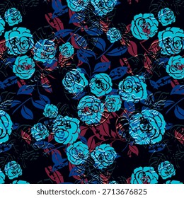 “Digital abstract fabric design featuring bold colors and flowing shapes, seamless repeat pattern perfect for textile printing, fashion fabrics, home decor, and creative surface design use.”