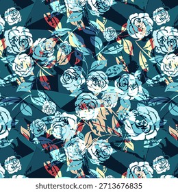 “Digital abstract fabric design featuring bold colors and flowing shapes, seamless repeat pattern perfect for textile printing, fashion fabrics, home decor, and creative surface design use.”