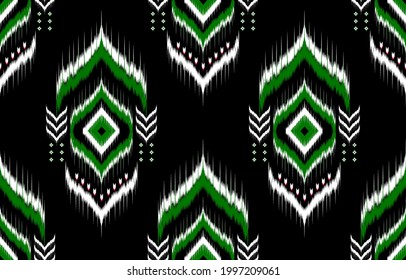 Abstract, Fabric Morocco, geometric ethnic pattern seamless flower color oriental. Background, Design for fabric, curtain, carpet, wallpaper, clothing, wrapping, Batik, vector illustration ,carpet.