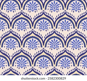 Abstract, Fabric Morocco, geometric ethnic pattern seamless flower color oriental. Background, Design for fabric, curtain, carpet, wallpaper, clothing, wrapping, Batik, vector illustration ,carpet.