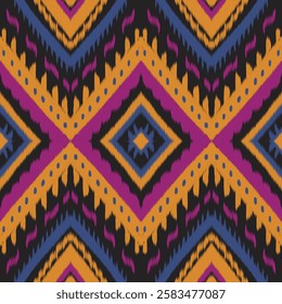 Abstract, Fabric Morocco, geometric ethnic pattern seamless flower color oriental. Background, Design for fabric, curtain, carpet, wallpaper, clothing, wrapping, Batik, vector illustration ,carpet.