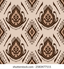Abstract, Fabric Morocco, geometric ethnic pattern seamless flower color oriental. Background, Design for fabric, curtain, carpet, wallpaper, clothing, wrapping, Batik, vector illustration ,carpet.