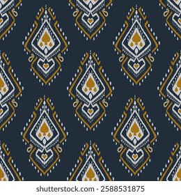 Abstract, Fabric Morocco, geometric ethnic pattern seamless flower color oriental. Background, Design for fabric, curtain, carpet, wallpaper, clothing, wrapping, Batik, vector illustration.