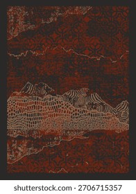 Abstrakte Gewebe ombre Textur Bewegung Effekt Streifen strukturiert . Trendy Frühjahr Sommer 2027-2028 Farben für die Modebranche. Aurora inspiriert von Nordlichtern für Bereich Teppich, Teppich, Schal, Bettbezug
