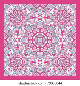 Abstract  fabric ornament (vector)