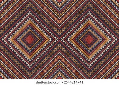 Projeto de padrão de tecido abstrato, projeto de padrão tribal antigo para padrão de tecido. Camisas, calças, travesseiros, cobertores, etc.