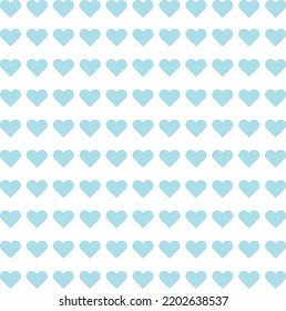 Abstract Fabric Pattern Vector Background White And blue Heart Shaped