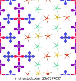 Abstract Fabric seamless pattern Design. Fabric Pattern.