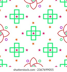 Abstract Fabric seamless pattern Design. Fabric Pattern.
