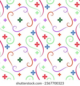 Abstract Fabric seamless pattern Design. Nice Pattern.