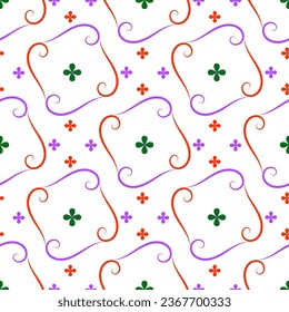 Abstract Fabric seamless pattern Design. Nice Pattern.