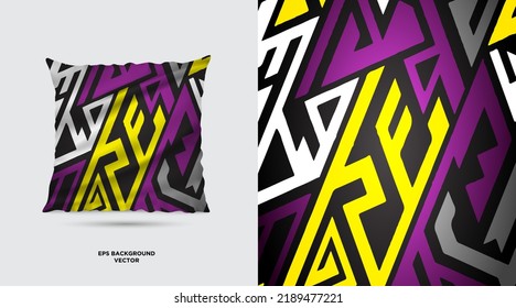 Abstract Fabric textile pattern design template vector. Fantastic Fabric Painting Designs For Pillow Covers vector