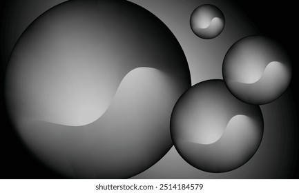 Abstract fabric textures. Design for carpet floor in black and white background.