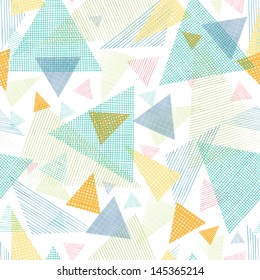 Abstract fabric triangles seamless pattern background