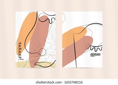 Abstract face art one line continuous drawing. Woman fashion logo portrait. Free hand sketch. Minimal poster or print mock up with shadow overlay. Contemporary trendy card or flyer design template.