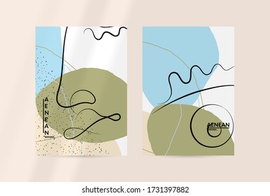 Abstract face art one line continuous drawing. Woman fashion logo portrait. Free hand sketch. Minimal poster or print mock up with shadow overlay. Contemporary trendy card or flyer design template.