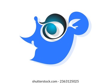 Abstract face art template design