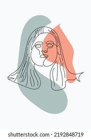 Resumen de la cara con mariposa en un dibujo de una línea. Arte de línea de mariposa