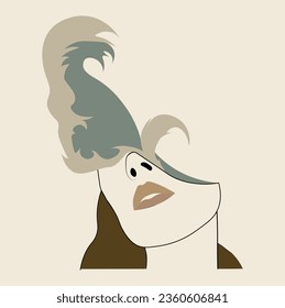 An abstract face is a captivating and intriguing artistic representation of the human visage that deviates from traditional realism, instead embracing a unique and imaginative interpretation.