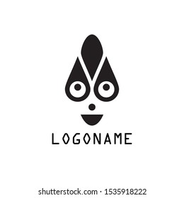 Abstract Face Character for Logo Design and Design element