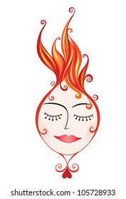 Abstract Face Illustration