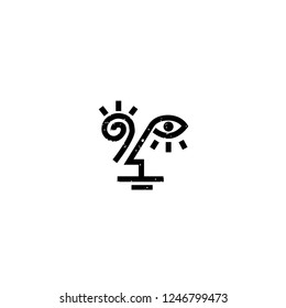 Abstract face logo. 