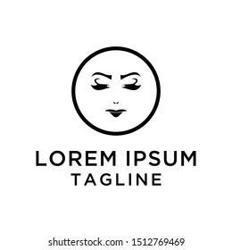 Abstract Face Logo Design Template