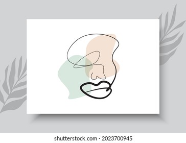 Resumen de la imagen de una línea dibujada a mano. Diseño artístico abstracto para la impresión, decoración doméstica, carátulas, papel pintado, carteles de arte mural mínimos y naturales