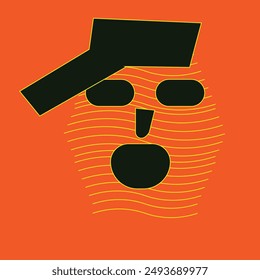 Abstrakte Fläche Vektorgrafik Design Illustration 