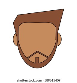 abstract faceless man icon image 