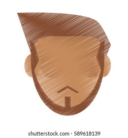 abstract faceless man icon image 