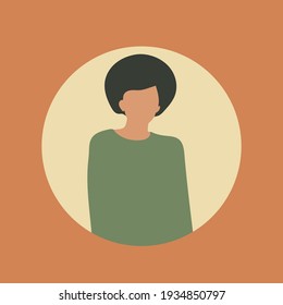 Abstract Faceless Person Illustration, Hand Drawn Clip Art, Vector Illustration.