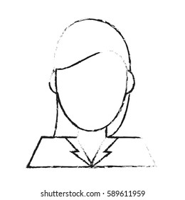 abstract faceless woman icon image 