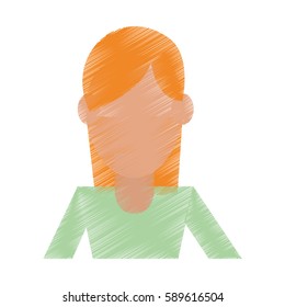abstract faceless woman icon image 