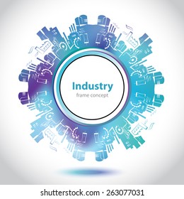 Abstract factory emblem - circle element
