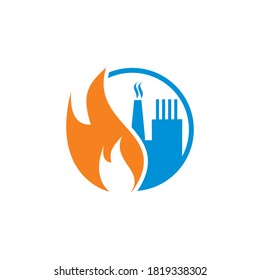 Resumen Vector de fábrica , logotipo del sector