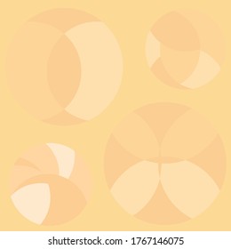 An abstract faded circular geometric shape background image.