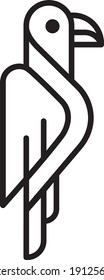 abstrakter Falken oder Adler-Logo-Symbol, heraldischer Stil, schwarzer Phoenix-Vektorgrafik mit weißem Hintergrund