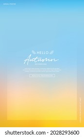 An abstract fall background of a calm pastel