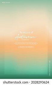 An abstract fall background of a calm pastel