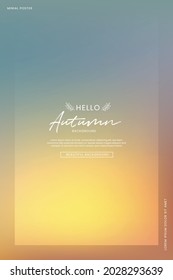 An abstract fall background of a calm pastel