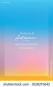 An abstract fall background of a calm pastel