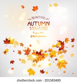 Abstract fall background with place for text. 