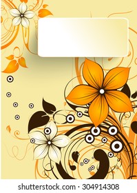 Abstract fall banner for design