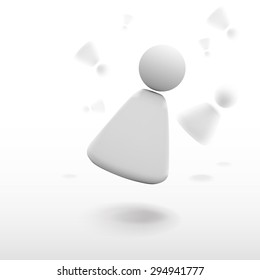 Abstract fall human models group, vector illustration for info graphics and presentations. 