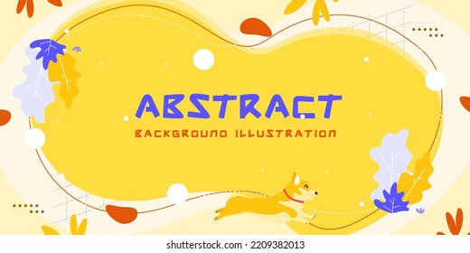 Abstract fall season with advertising concept in yellow tone color and leaf background