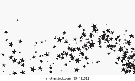 Abstract Falling Black Shooting Star with Elegant Star Trail 