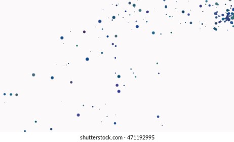 Abstract Falling Black Shooting Star with Elegant Star Trail