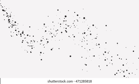 Abstract Falling Black Shooting Star with Elegant Star Trail 